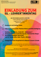 Plakat der Einladung