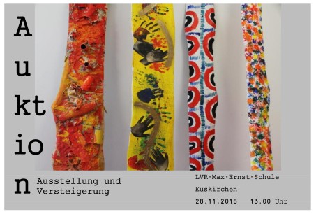 Kunstwerke mit Untertitel (Ausstellung und Auktion, 28.12.2018 LVR-Max-Ernst-Schule)