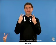 Geb&auml;rdenbild der Geb&auml;rde wichtig